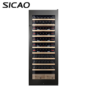 SICAO 680L Nuevo gabinete de compresor de refrigerador de vino tinto con puerta de vidrio